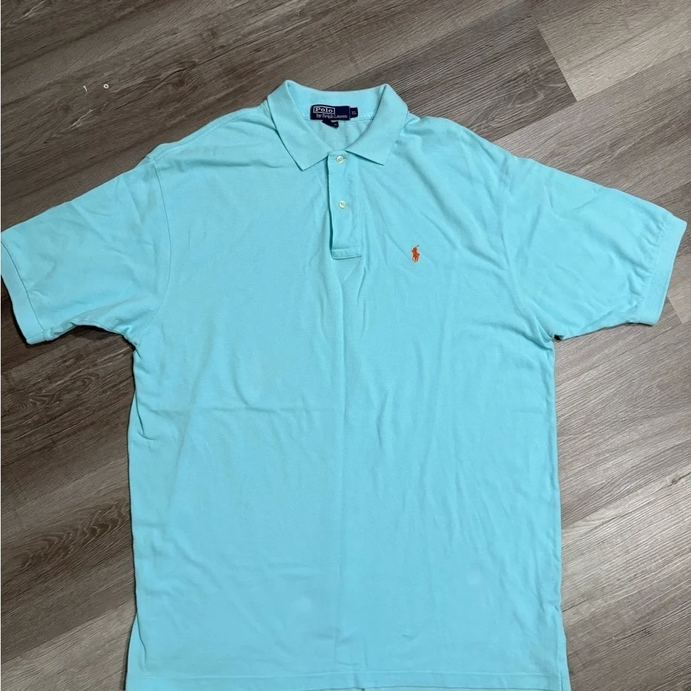 Classic Polo Ralph Lauren Men's Aqua Polo Shirt XL Classic Fit.